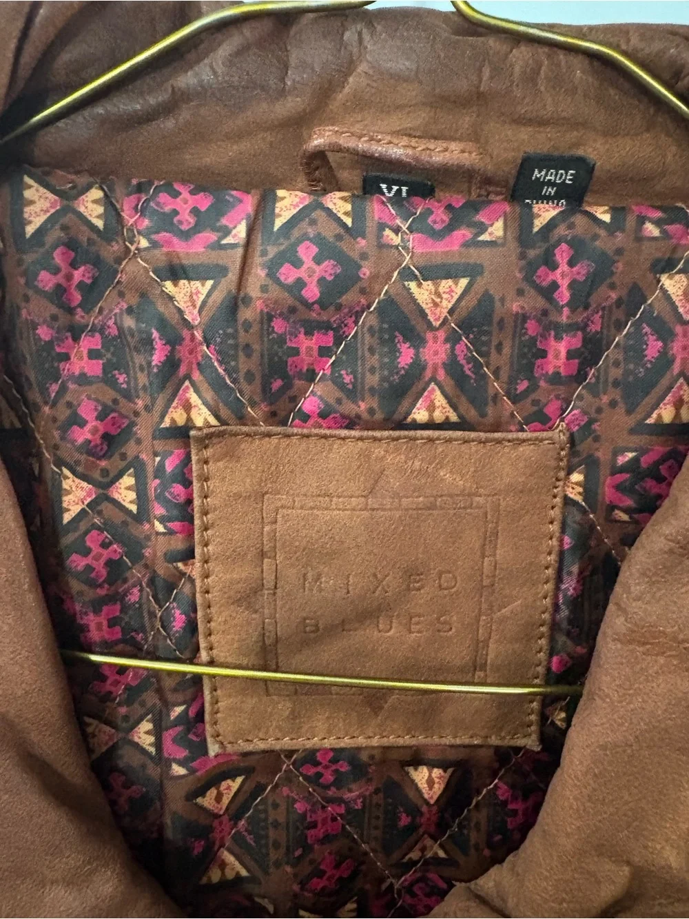 Women's Vintage Brown Leather Bomber Jacket